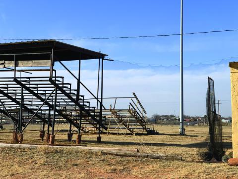 YOUNG PLAYERS Post Little League baseball diamonds at the David Nichols Park are soon to see an upgrade after the city council members voted to spend park restoration monies to purchase new bleachers. | ANNA GIBSON PHOTO