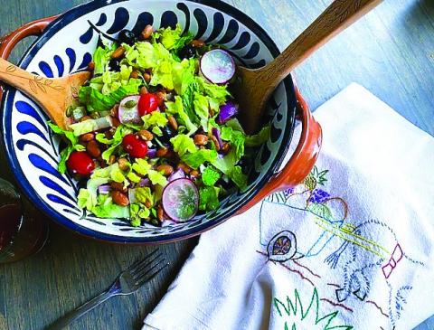 SUPER SALALD, Pinto Salad will offer a cool crunchy lunch or dinner and can be put together in minutes. With the protein the beans offer, this super salad is also good on its own, and will make a nice way to keep the kitchen cool on hot summer days. | ANGELINA LARUE PHOTO