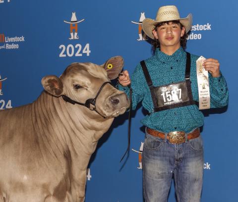 RESULTS Cameron Menchaca, a student of Post High School, placed at the 2024 Houston Livestock Show. His project was able to be entered into the Houston show by the funding from the 2024 county show sale proceeds. | AUGIE MENCHACA PHOTO