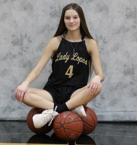 Ryleigh Matus, a ninth grader, once again claimed the Lady Lope of the Game. She was Post’s leading scorer with 8 points in the final contest of the season played at Ropes. | ABIGAIL RODRIGUEZ PHOTO