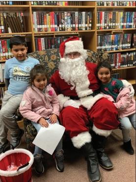 SANTA AT LIBRARY The Post Public Library hosted an open house and Santa