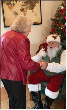 SANTA'S MOM During our visit to Santa Land we spotted a special moment between Santa and his mother. | ANNA GIBSON PHOTO