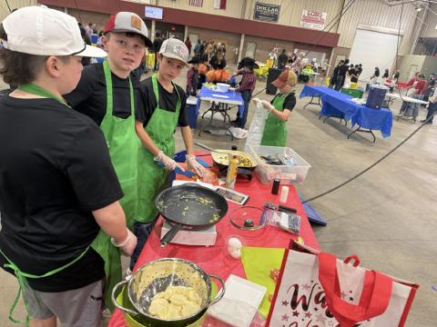 COOKING CHALLENGE Congratulations to the Garza County 4-H Intermediate Food Challenge team for placing second at the District 2 food challenge contest in the Main Dish category. Pictured are Connor Griffin, Cooper Britton, Aaron Brooks and Bryson Bloomingdale. | XANE REITER PHOTO