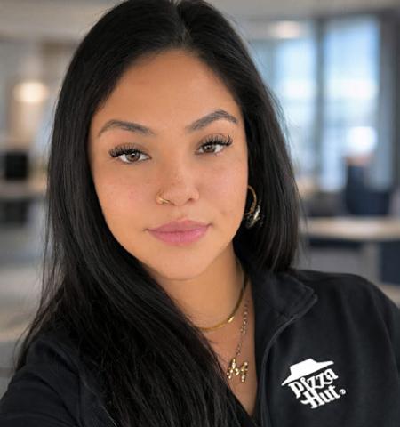 NEW AT THE HUT Michahyella Contreras, new manager of Pizza Hut in Post, recently took over leadership of the local restaurant and is working to expand community events and engagement. | COURTESY PHOTO