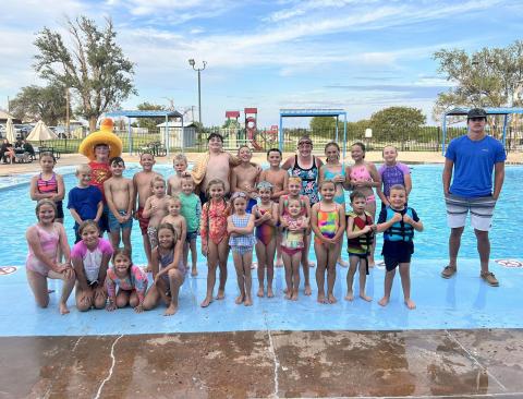 4-H POOL PARTY Garza County 4-H had a great end-of-summer swim party Aug. 1. Members are ready for the upcoming school year. If you’re interested in joining 4-H please reach out to Xane Reiter at the Garza County Extension Office. Thanks to the ALA board for purchasing hot dogs, drinks and snacks. | COURTESY PHOTO