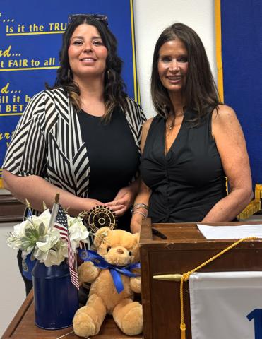 WELLNESS REFINED Ana Baxter, left, and Nicole Hicks presented to the Post Texas Rotary Club on Tuesday, April 28, sharing information about services offered by their Windswept Wellness Co. | COURTESY PHOTO
