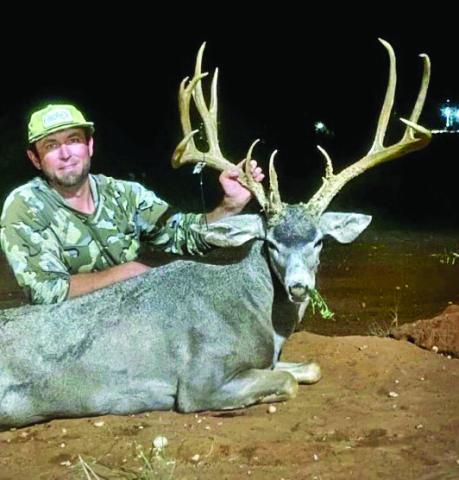 MULE DEER WINNER Clancy Fulton of Lubbock was the winner of the Mule Deer Category of the 2024-25 Star Feed Big Buck Contest. Clancy’s muley was shot with a bow, in Garza County, in early October. With an outside spread of 26.25, the deer’s total score was a whopping 203.875. Clancy won a monogrammed jacket. | COURTESY PHOTO