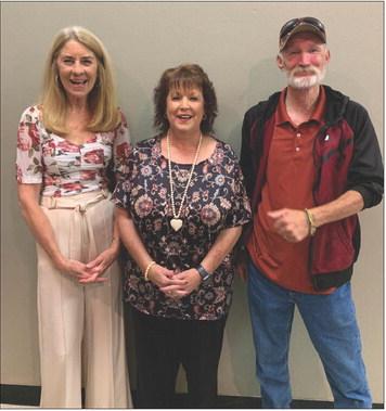 CITY RETIREES Pixie Grisham (left), Councilwoman Ward 2, Meg Nelson (center), City Secretary, and Eddie Pitts (right), Code Enforcement Officer, were honored Tuesday, May 20, with a retirement party after years of dedicated service. | DISPATCH PHOTO