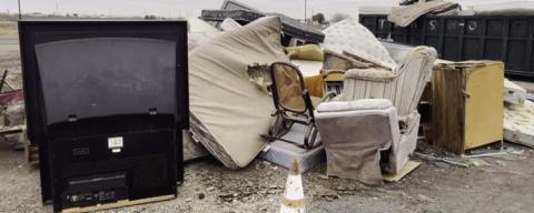 JUNK DISCARDED A sample of illegal dumping the county has experienced recently. PHOTO PROVIDED