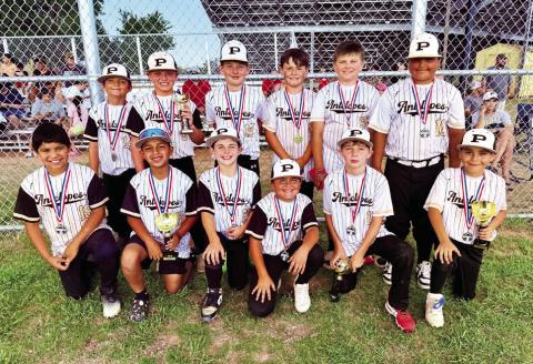 9/10 BASEBALL Back Row: CJ Belongia, Jonsey Belongia, Hagen Whetsel, Thomas Gomez, Braxton Torres, and Jack Walls. Front Row: Alexx Perez, Jonah Hernandez, Samuel Reiter, Easton Rivera, Easton Whetsel, and Ricardo Lopez. | COURTESY PHOTO