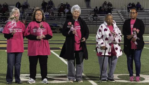 PINKSURVIVORS The Post Antelope Booster Club honored their breast cancer survivor ladies: Marianne Hart, Jane Odom, Nancy McDonald, Ella Greathouse, and Jana Greathouse. | COURTESY PHOTO Page 4 • The Snyder News