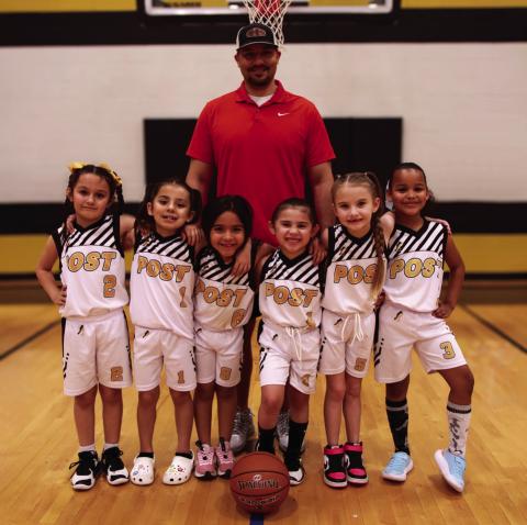 Girls 1st/2nd Head Coach, Krissy Sturdivant, Assistant Coach Martin Garcia, Sponsor Creedence Inc., and players Kinslee Garcia, Olivia Perez, Za'Kiyah Sturdivant, Isabella Torres, Emersyn Spann, Zoe Armendant, and Paris Aime.. | WHITNEY DORSETT PHOTO