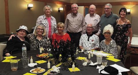 CLASS OF 1964 Front row from left: Arjan Robinson Fulcher, Marilyn Minor Snider, Point Blank, TX; Nita Wilson Jackson, Ricky Little, Jal, NM; and Margie Harrison Maestas. Back row Susie Jo Schmidt Beebe; Wendell Johnson and Danny Richardson of Post, TX; Pat Cornell and Lynette Potts Thuett. | COURTESY PHOTO STAFF REPORTS