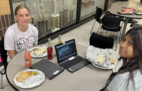 CULTURE AND CUISINE Post ISD Spanish students enjoyed a variety of traditional foods at a Mexican fiesta celebrating Hispanic Heritage Month. | COURTESY PHOTO