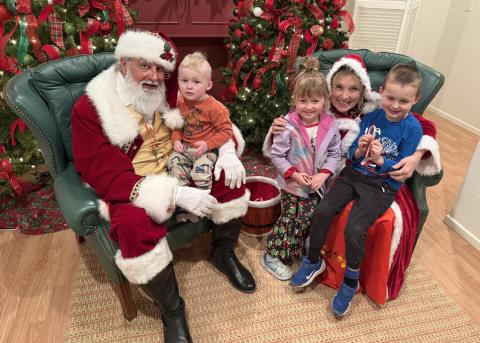 CHRISTMAS CHEER Santa and Mrs. Claus were on hand to spread holiday cheer during the 2025 Light Up Post Christmas Festival, which returns Saturday, Dec. 5, 2026. | STEPHANIE ALLEN