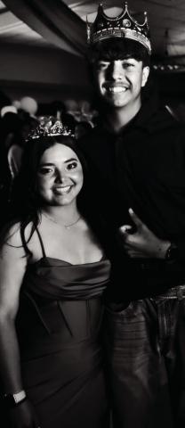 PROM ROYALTY Prom Queen &amp; King Nyrah Soto and Adriel “Billy” Araiza were selected as the 2024 PHS Prom Queen and King at the annual event on Friday, April 12. The prom was held at the Post Community Center, where Marbella Montanez created a gala surroundedbyballoontowersandarchways.LazMorenowastheD.J. for the evening, with dinner catered. | WHITNEY DORSETT PHOTO