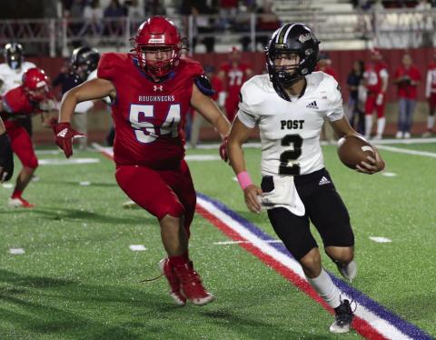 SUNDOWN STOP The Post Antelopes fell to the Sundown Roughnecks 32-19 Friday. | ABIGAIL RODRIQUEZ PHOTO