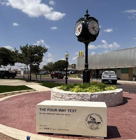 DOWNTOWN DEDICATION Post Rotary Club will celebrate 101 years with downtown clock dedication Oct. 5. | COURTESY PHOTO