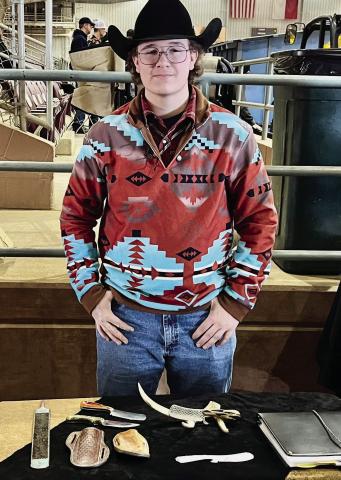 A.B. FLOWERS was Champion in the Speed Cutting competition at the San Angelo Stock Show this year besting 150 other participants. A.B. Won $400. plus several welding hoods, gloves grinders, and other welding supplies. Totaling over$1000.00 in all. | PERRY SMITH PHOTO