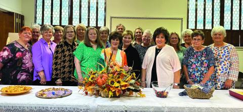 AMITY MEMBERS Post Amity Study Club started its 98th year with a brunch at the First Presbyterian Church. Members pictured are, front row: Christy Morris, Ruth Ann Young, Marsha Norman, Carol Williams, Jane Trail, Mary Ann Wright, Nancy Kemp, Bonnie Tyler, Nancy McDonald, and back row: Nancy Thuett, Suzanne Hudman, Kim Greer, Beth Cook, Dianne Griffin, D’Linda Chapman, Amy Weems, Susan McDonald, and Patsy Bilbo.
