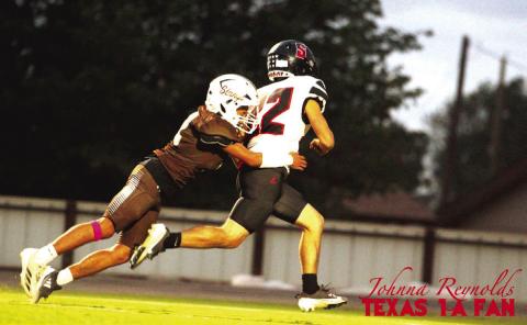 SOUTHLAND FALLS The Southland Eagles were outrun by the Sands Mustangs 75-2 Friday on the road. | TEXAS 1A FAN PHOTO
