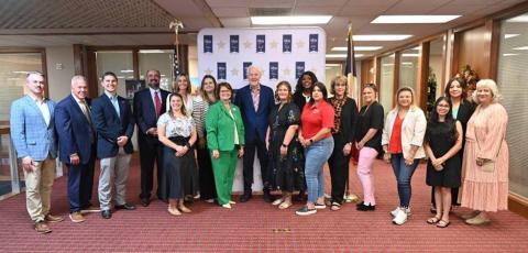 REGIONAL MEET Post Area Chamber of Commerce executive director Traci Jarrett attended an executive meeting with U.S. Sen. John Cornyn Sept. 2. | COURTESY PHOTO