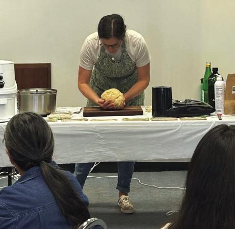 BAKED GOODS Desta Mason taught a Fresh Milled Flour 101 class on Friday, October 18, at the Extension Office. With an abundance of information and samples to taste, her class was a success. Mason has a bread page on Facebook you can follow for more delicious recipes and fresh milled flour for sale at ‘Freshly Milled Farm - Baked Goods by Desta.’ | XANE REITER PHOTO