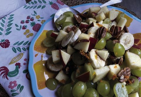 Sweet summer fruit salad
