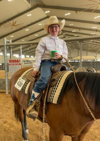 KeithlandWink first time competitor atthe State 4-H Horse Show | PHOTO BY KRISTI WINK