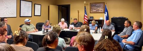 POST ISD Members of the Post Independent School District board of trustees listened to concerns from parents and students during a specially called meeting Oct. 7. | POST DISPATCH
