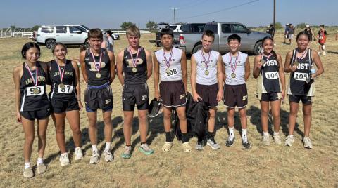 CROSS COUNTRY Post Cross Country athletes competed at Western Texas College Aug. 22. Each of the standing teams came in second. | COURTESY PHOTO
