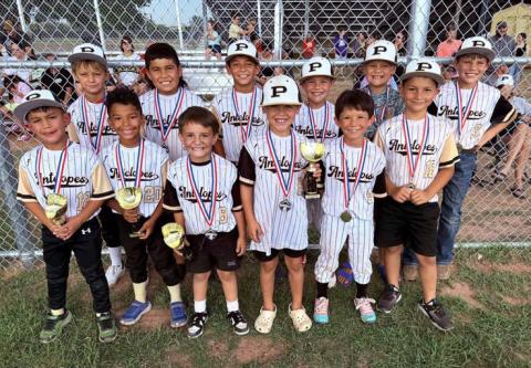 7/8 BASEBALL Back Row: Jameson Bishop, Trebor Segura, Xander Menjares, Grayson Chapman, Bronx Lott, and Grady Chapman. Front Row: Nicky Rodriguez, Traevion Sturdivant, Braxtyn Garcia, Kristopher River, Cristian Sanchez, and Legend Odom. | COURTESY PHOTO