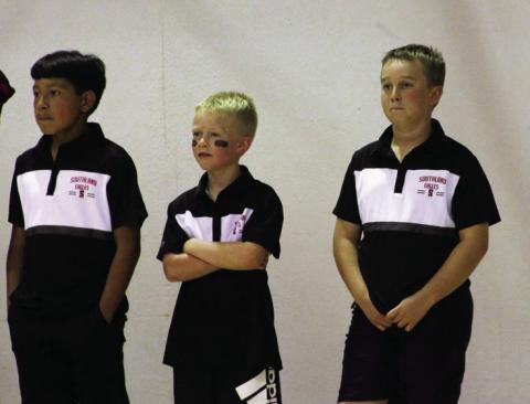 The Southland Eagles have three student managers for the football team., Adam Rodela, Mattox Johnson, and Jaxon Johnson. The student managers play an important role in assisting the coaching staff and players with what they need. The most common duties include hydration and handing out water bottles to the players, keeping up with footballs, and even running plays during practice sessions with the players. Photo by Elizabeth Jackson