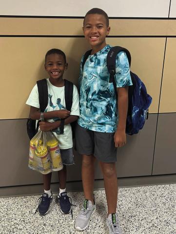 The Webb brothers are ready for a new school year at Post Elementary School. Lincoln is in the second grade, and E.J. is a fifth grader. They are the sons of Chelsey Webb and grandsons of Evonne Sapp. | COURTESY PHOTO