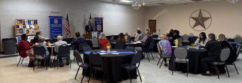LEADERSHIP TRANSITION Members of the Post Texas Rotary Club gathered for the club’s annual officer induction banquet on June 16 at the community center. | COURTESY PHOTO