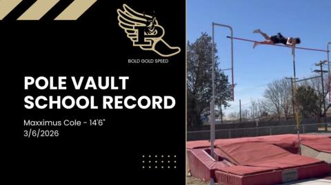 NEW HEIGHTS Post ISD senior Maxximus Cole set a new school record in pole vault Friday, March 6, at the Caprock Relays, with a height of 14’6”. FULL RESULTS, PAGE 6 | COURTESY IMAGE