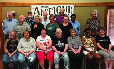 Attending the PHS Class of 1968 Reunion were front row, Natha Jo Arnold, Jane Odom, Patsy Mountz, Voda Beth Gradine, Nedra Ellis, Annie Tutt, and Kay Litton. Middle row, James McGuire, Teresia Williams, Mickie Fondy, Miriam O’Neal. Back Row Lee Norman, Wylie Miller, Chris Stelzer, Norman Tanner, Charles Harper, and Nick Pantoja. PHOTO PROVIDED