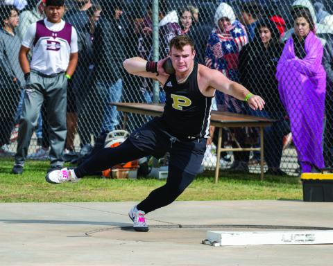 PHS Freshman Mason Wright won first place at the 2A Regional Track Meet and will head to the State competition on May 12. Photo by Ron Francis