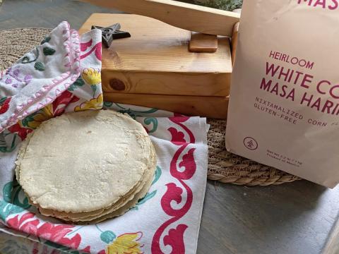 Homemade corn tortillas are simple, delicious, and fresh