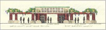 Groundbreaking for the courthouse pavilion on the schedule of events for the 100-year anniversary of the courthouse