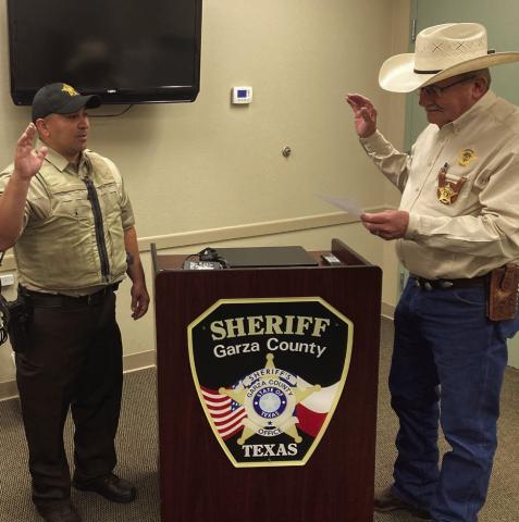 Sheriff Morgan swears in new officer