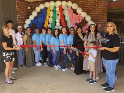 RIBBON CUTTING Viva Friends Child Care cut their ribbon with the Post Area Chamber of Commerce Friday, August 23. The new child care is located at 816 W 13th St, in Post. | COURTESY PHOTO