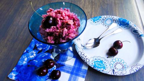 MANY VERSIONS OF GRANITAS typically made by adding sugar to fruit juice, coffee, or other beverages and pouring the mixture into a baking dish to begin the freezing process. | ANGELINA LaRUE PHOTO