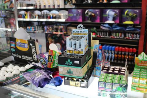 Products deemed illegal to sell or displayed in Post was pulled from shelves at Smoke Scene. Any person who violates this article shall be guilty of a class C misdemeanor and be subject to a fine of up to two thousand dollars ($2,000.00) upon conviction in municipal court. | STAFF PHOTO