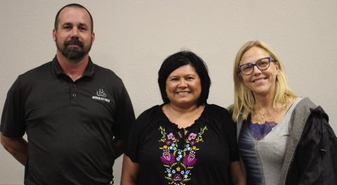 Ted Thomas, Cynthia Mason and Mendy Dalby took the oath of office for the GCHCD board of directors last week. Thomas (Pct. 3) and Dalby (Pct. 4) will serve two-year terms ,and Mason (Pct. 2) will serve a oneyear unexpired term. Photo by Julia Childs