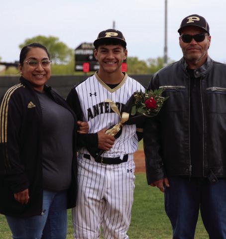 Samuel Walls escorted by: Athena Lopez and Lucas Walls