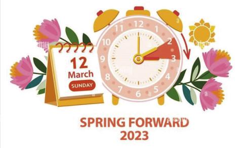 “Spring Forward”: Daylight saving time returns on Sunday, March 12