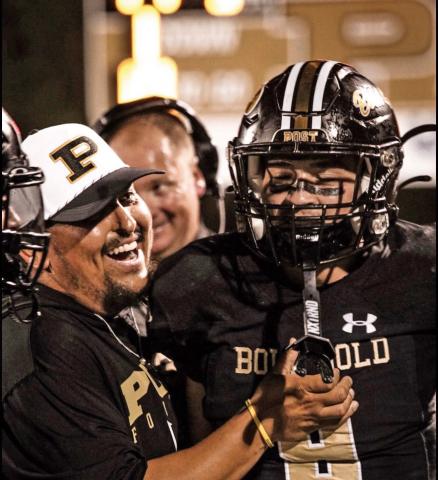 BOLD GOLD The Post Antelopes improved to 4-1 with a 56-21 victory over Hawley on Friday, Sept. 25. | CAPTURES WITH PHS