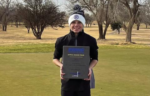 Carter Petty, an 8th grader at Post Middle School won the West Area Fall Champion golf champship held at the Gaines County Golf Course in Seminole on December 4th.