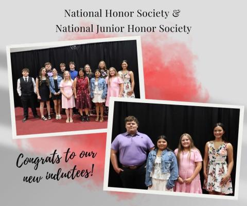 CONGRATULATIONS New members of the National Honor Society and National Junior Honor Society were recognized during the 2026 induction ceremony at Southland High School. New inductees are Zach Gaydos, Asiah Martinez, Nevaeh Ariaz and Hadley Mayfield. | COURTESY PHOTO